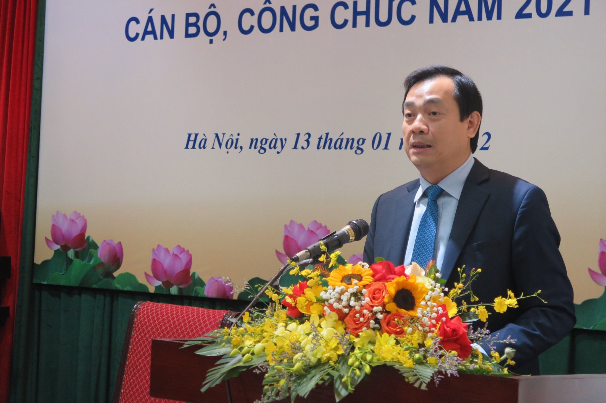 Tổng cục trưởng Nguyễn Trùng Khánh phát biểu tại hội nghị 